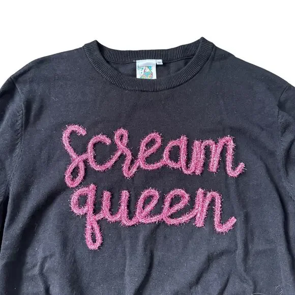 Queen of Sparkles Scream Queen Sweater - Picture 5 of 10